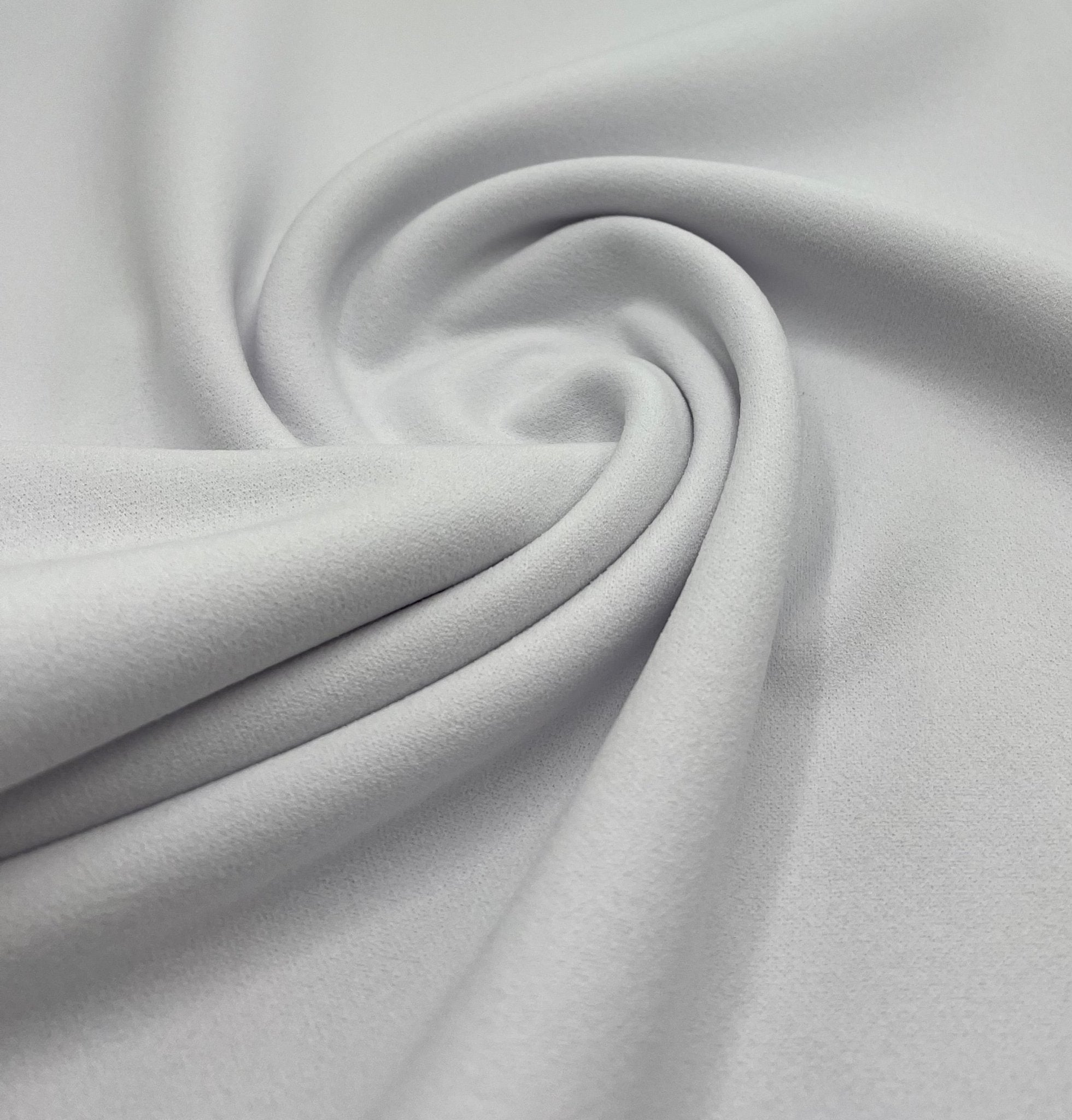 Plain White Scuba Crepe Stretch Jersey Fabric 4 Way Stretch - T9 Fabrics